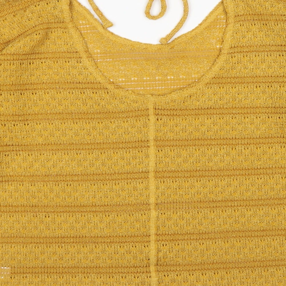 Womens UK Size 14 NEXT Yellow Pullover Jumper