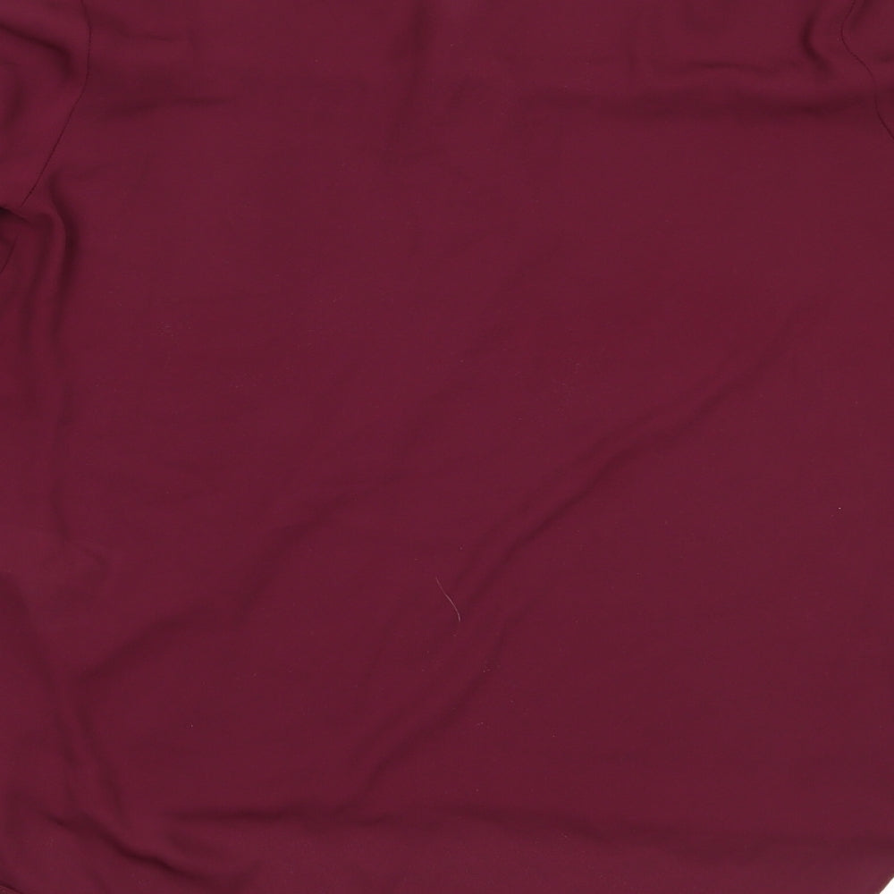 Womens UK Size 10 Red Herring Purple Basic Blouse