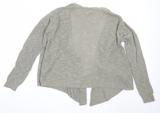 Primark Womens Green Round Neck Acrylic Cardigan Jumper Size XS