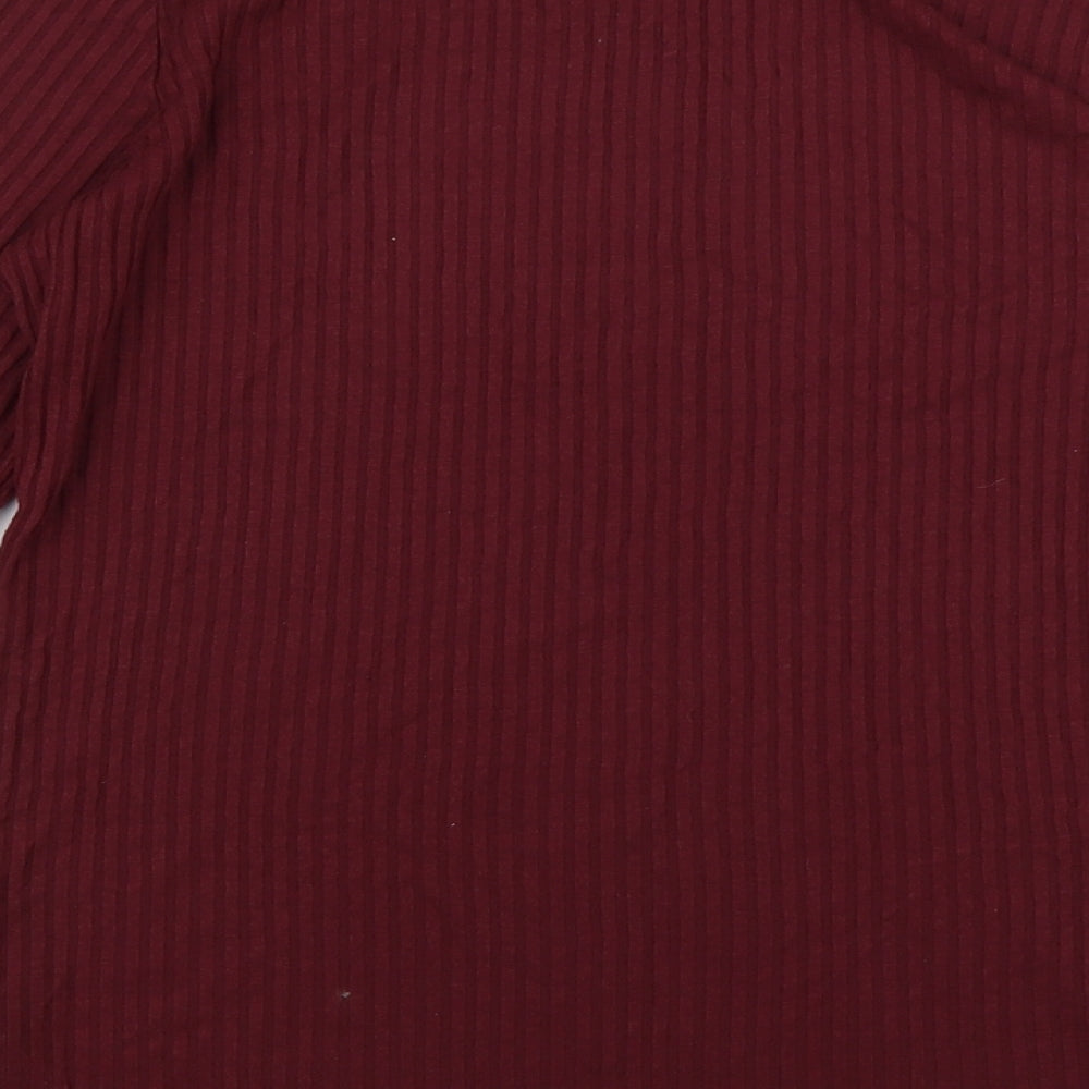 Nutmeg Womens Purple Viscose Pullover Sweatshirt Size 14 Pullover