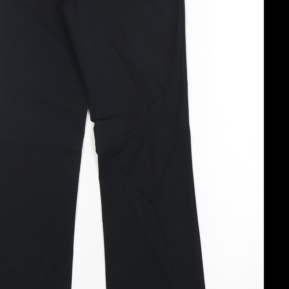 Womens UK Size 10 Oasis Regular Fit Black Trousers