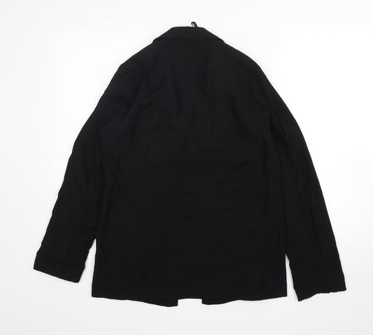Primark Womens Black Viscose Jacket Blazer Size 6