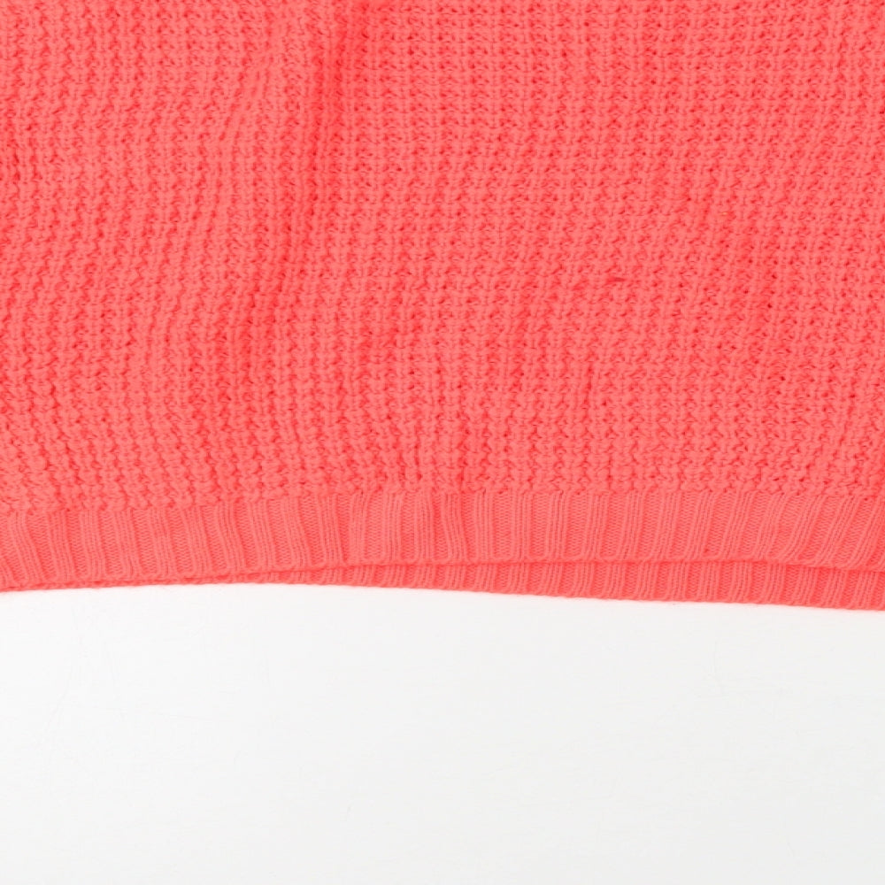 Womens UK Size 10 Topshop Pink Pullover Jumper
