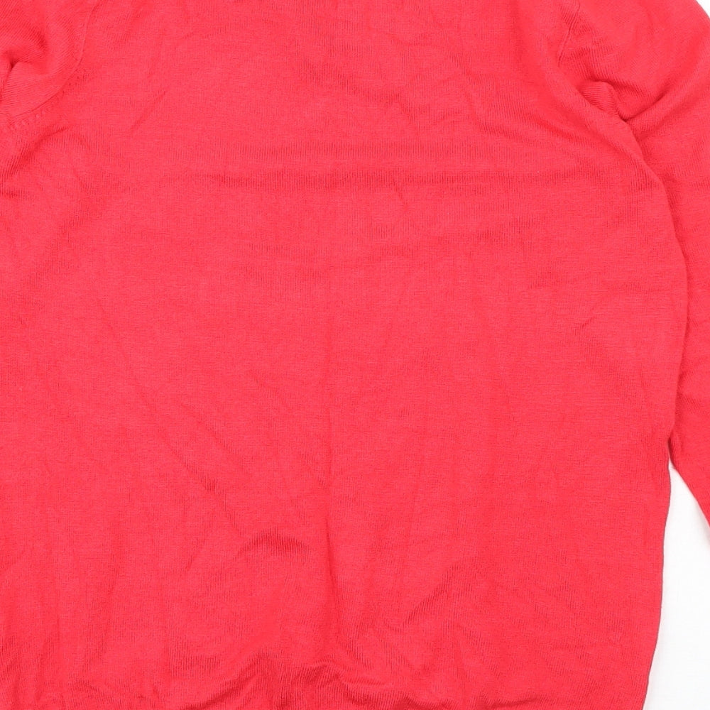 Womens UK Size 8 Peacocks Pink Pullover Jumper