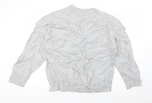 Womens UK Size S Zara Grey Pullover Jumper