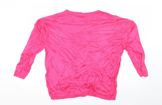 Womens UK Size L Marks and Spencer Pink Pullover Jumper