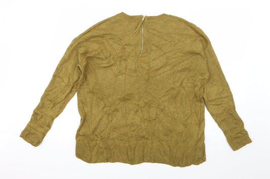 Womens UK Size M H&M Green Pullover Jumper