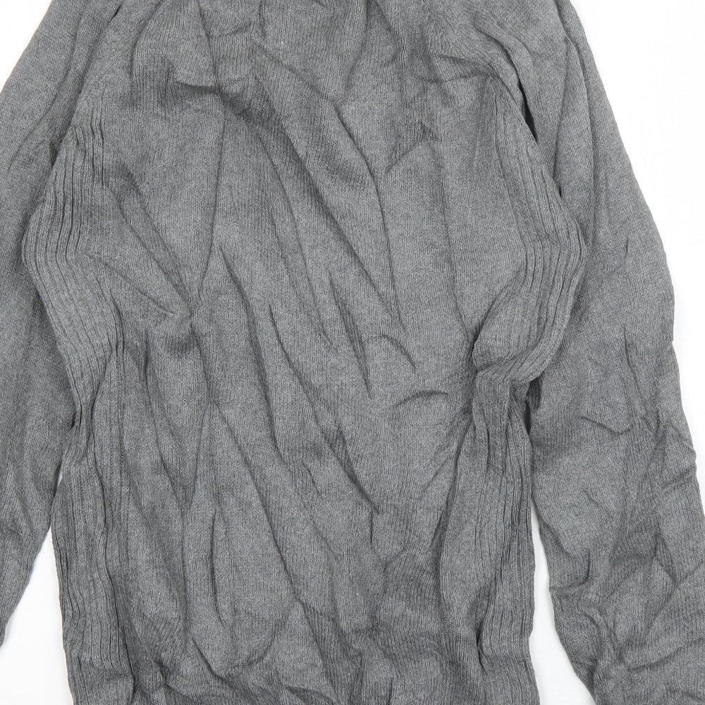 Matalan Mens Grey High Neck Cotton Pullover Jumper Size S