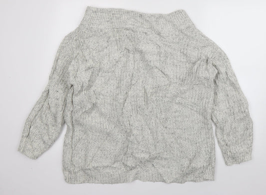 Womens UK Size M New Look Grey Pullover Jumper