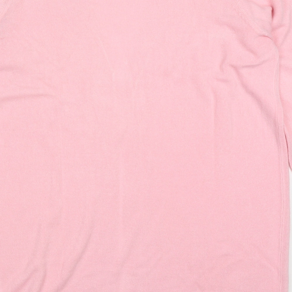 Womens UK Size 12 Studio Pink Cardigan Jumper