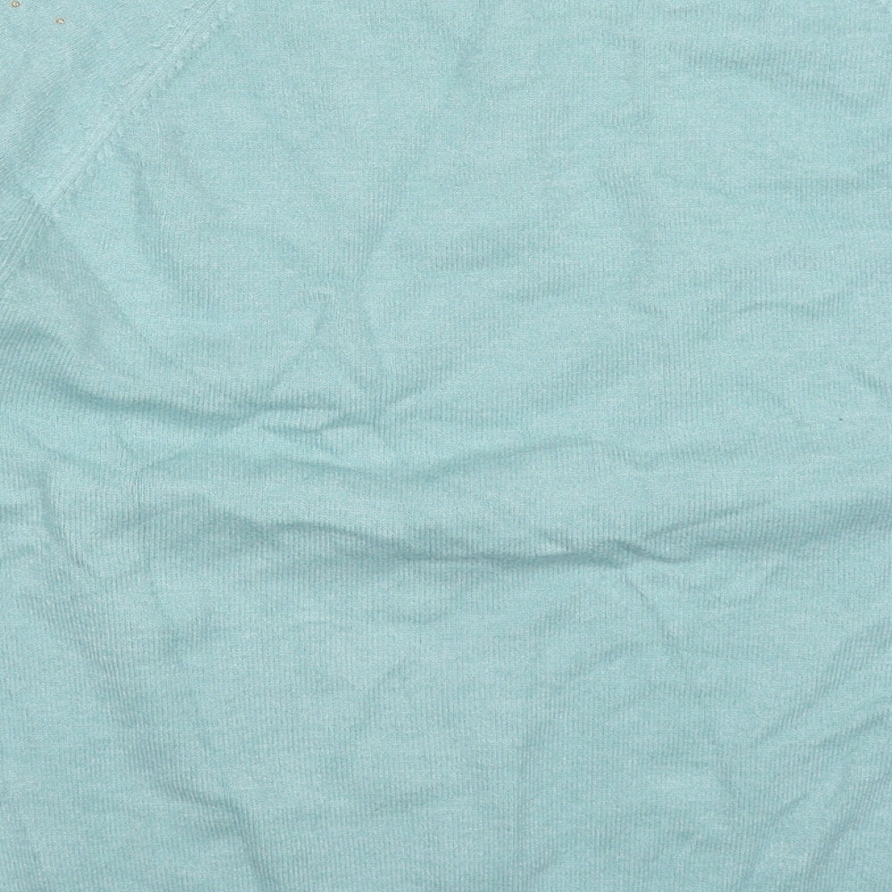 Womens UK Size 14 M&Co Blue Pullover Jumper