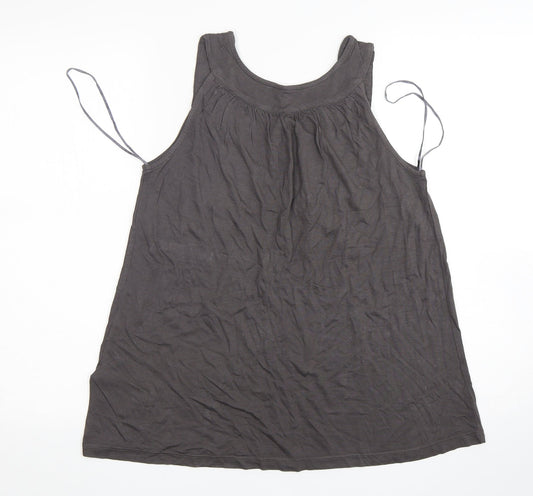 Womens UK Size 10 Monsoon Grey Basic Tank