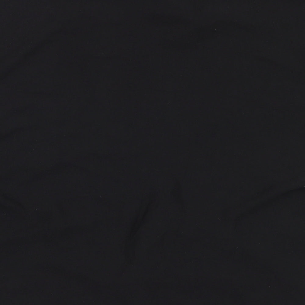 Primark Womens Black Polyester Basic Blouse Size 12 V-Neck