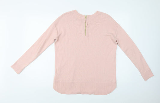 Womens UK Size S H&M Pink Pullover Jumper