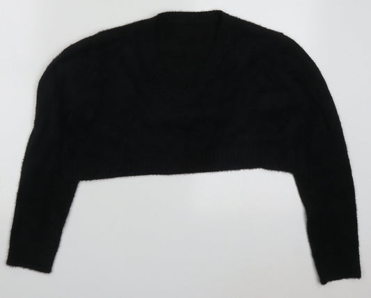 Womens UK Size S SheIn Black Pullover Jumper
