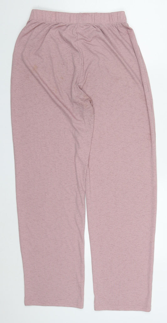 Womens UK Size M SheIn Regular Fit Pink Trousers