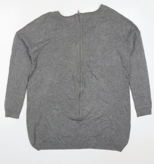 Womens UK Size S Atmosphere Grey Pullover Jumper