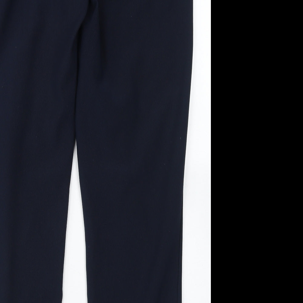 Womens UK Size 20 Preworn Regular Fit Dress Pants Blue Trousers