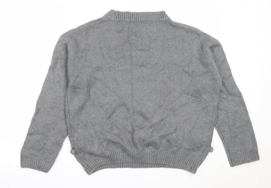 Womens UK Size 16 Studio Grey Pullover Jumper
