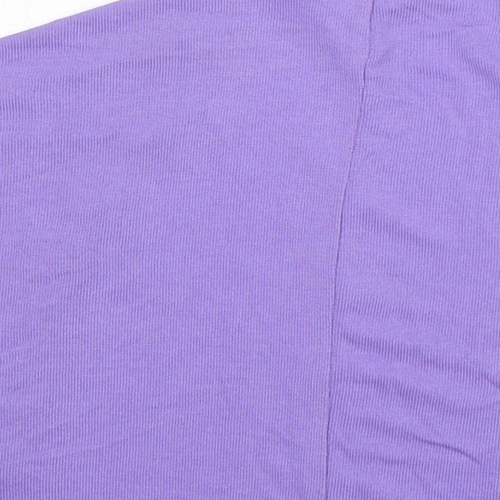 H&M Girls Purple V-Neck Polyester Cardigan Jumper Size 11-12 Years