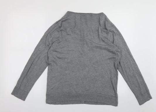 Womens UK Size 16 sainsburys Grey Cardigan Jumper