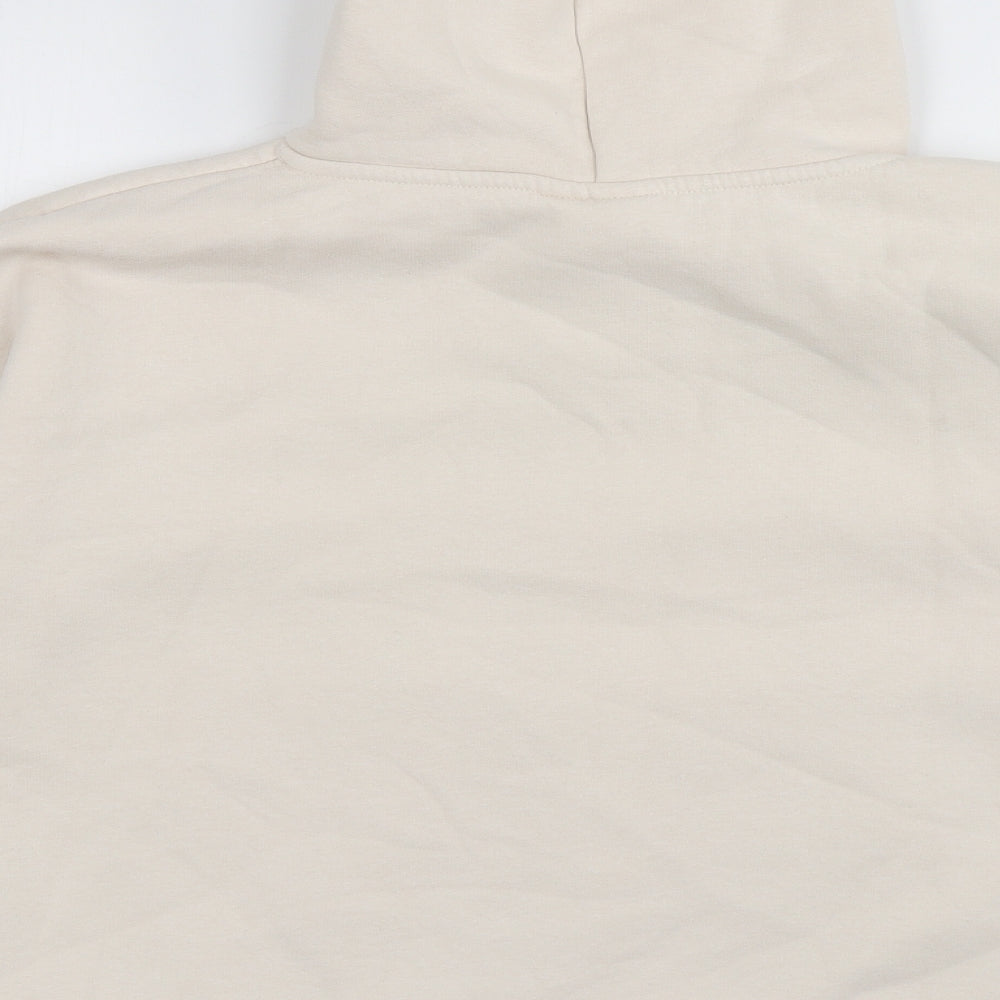 Chelsea peers Womens Beige Cotton Pullover Hoodie Size M Pullover