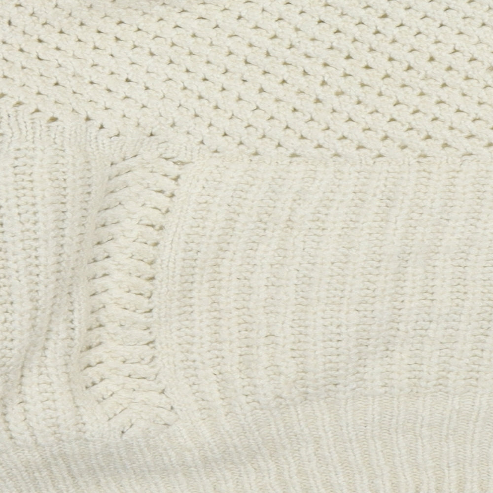 Womens UK Size XS Topshop White Pullover Jumper