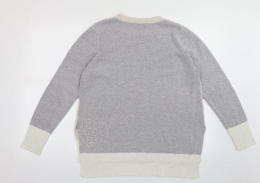 Womens UK Size S Oasis Grey Pullover Jumper