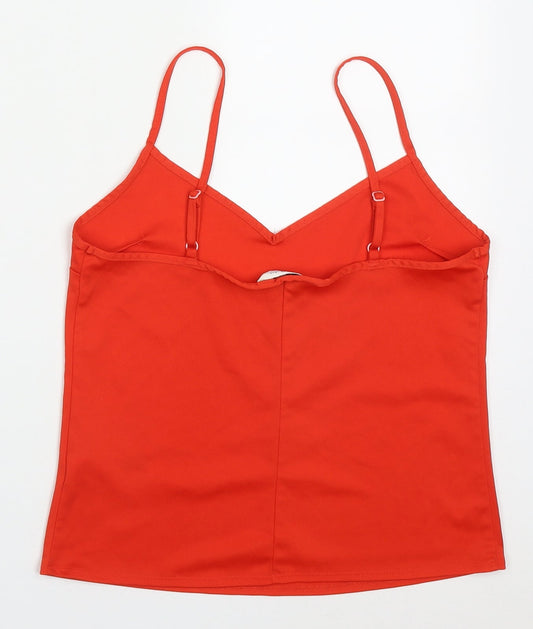 Womens UK Size 10 Miss Selfridge Red Basic Tank
