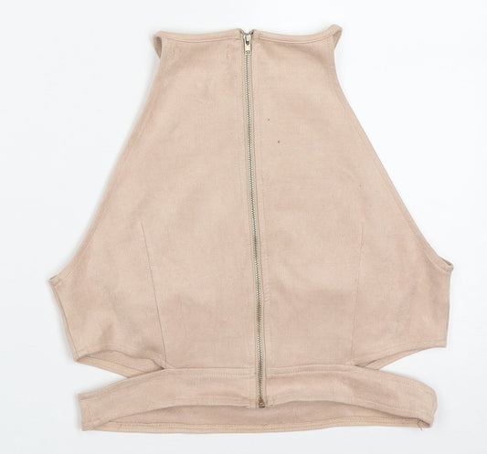 Womens UK Size 12 Missguided Pink Basic Tank