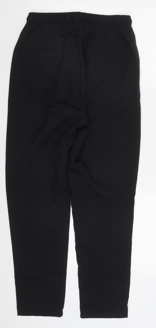 Womens UK Size 10 PRETTYLITTLETHING Regular Fit Black Trousers