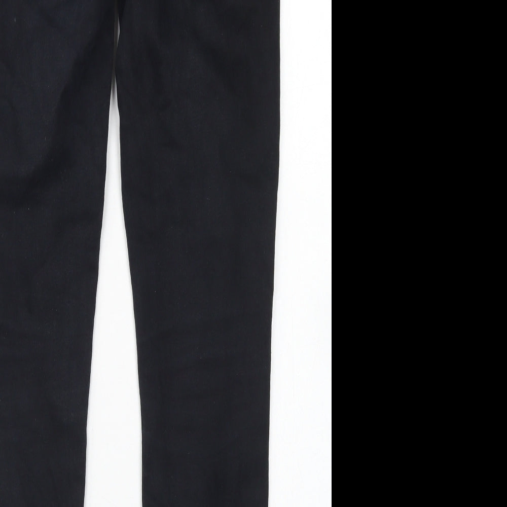 Ashley Mason Womens Black  Cotton Skinny Jeans Size 28 in L26 in Regular Button