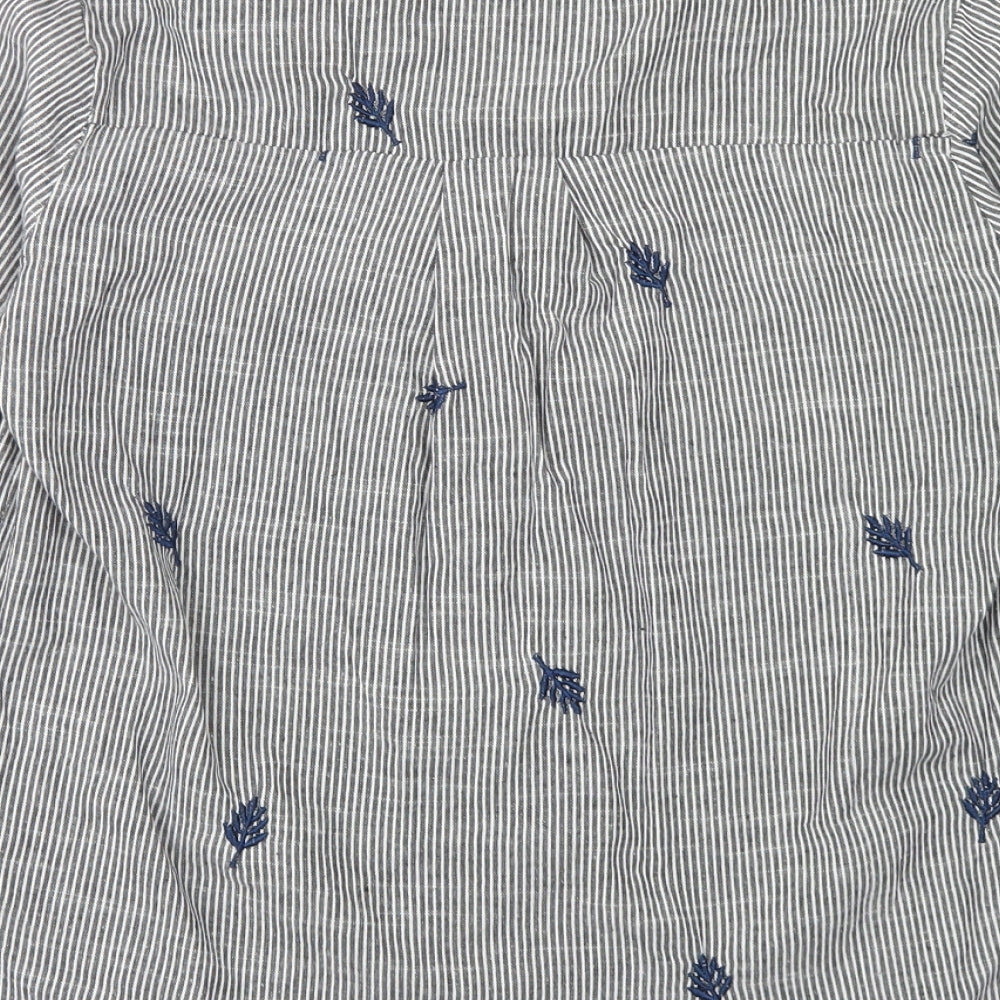 Womens UK Size L Classic Green Basic Blouse
