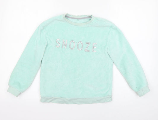George Boys Blue Solid Polyester Pyjama Top Size 8-9 Years - Snooze