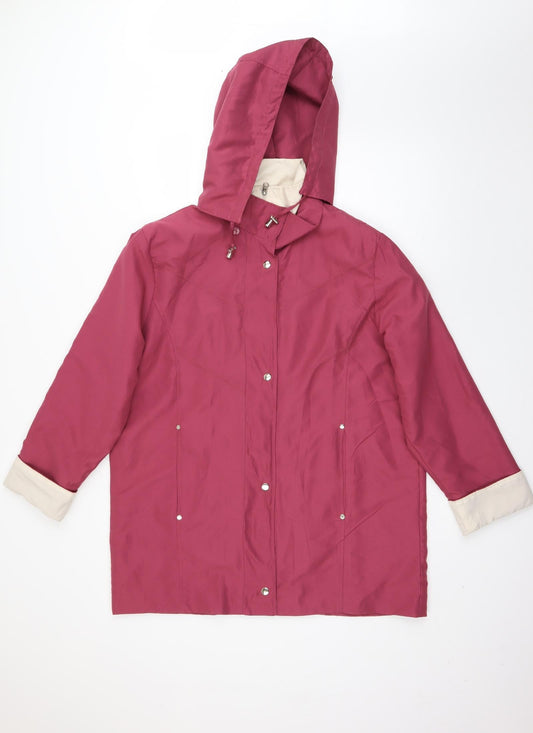 Gabriella Vicenga Womens Red Jacket Size 14 Zip