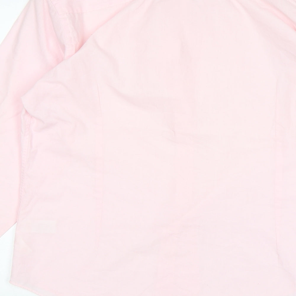 Mens UK Collar Size M Preworn Smart Pink Dress Shirt