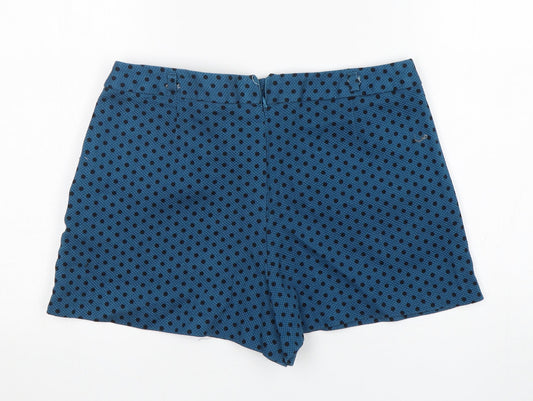 Atmosphere Womens Green Polka Dot Cotton Hot Pants Shorts Size 12 L3 in Regular