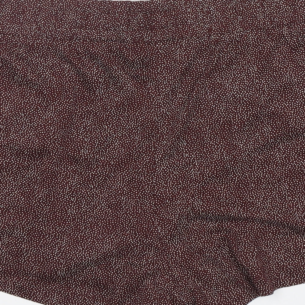 H&M Womens Brown Polka Dot Cotton Sailor Shorts Size S L3 in Regular