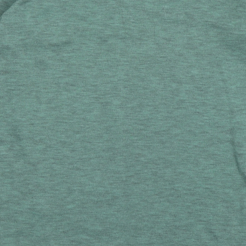 DECATHLON Womens Green Polyester Basic Casual Size S Crew Neck Pullover