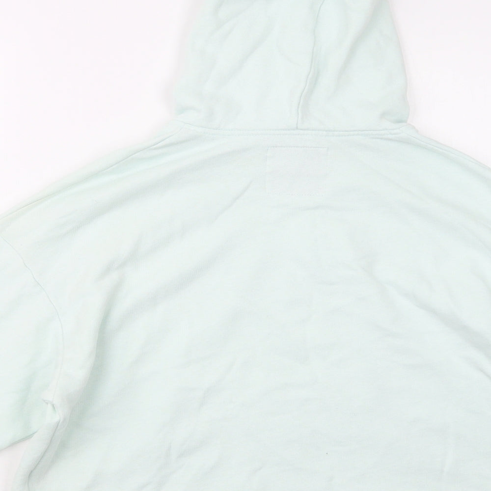 Hollister Womens Green Cotton Pullover Hoodie Size S