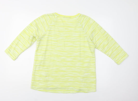 Womens UK Size 14 M&S Yellow Pullover Jumper