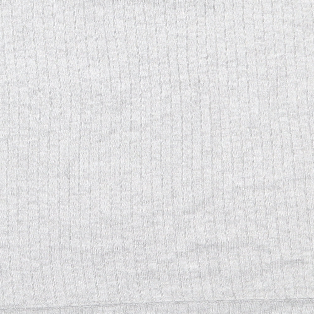 Primark Womens Grey Round Neck Viscose Pullover Jumper Size M