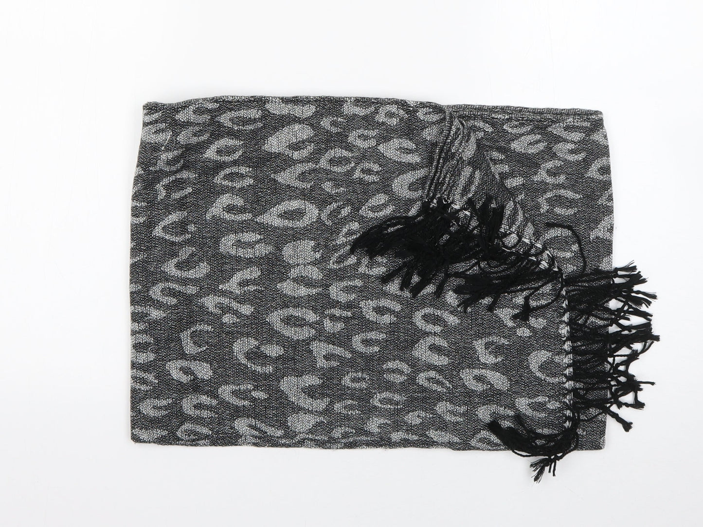 Preworn Womens Grey Animal Print Shawl/Wrap