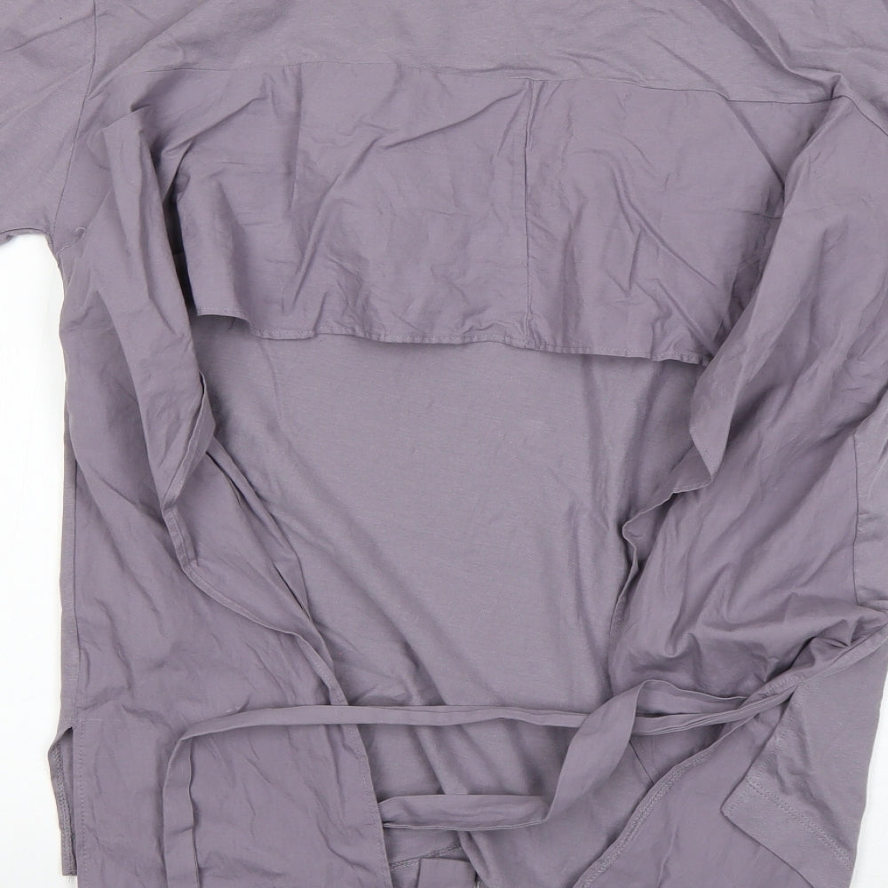 Womens UK Size M Zara Purple Basic T-Shirt