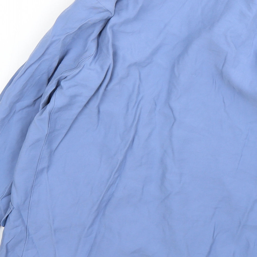 Primark Womens Blue Viscose Jacket Blazer Size 8