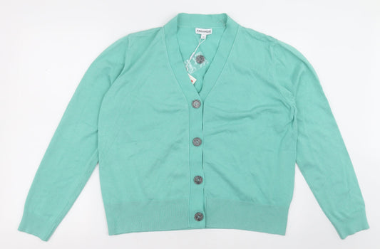 Womens UK Size XL paramour Green Cardigan Jumper