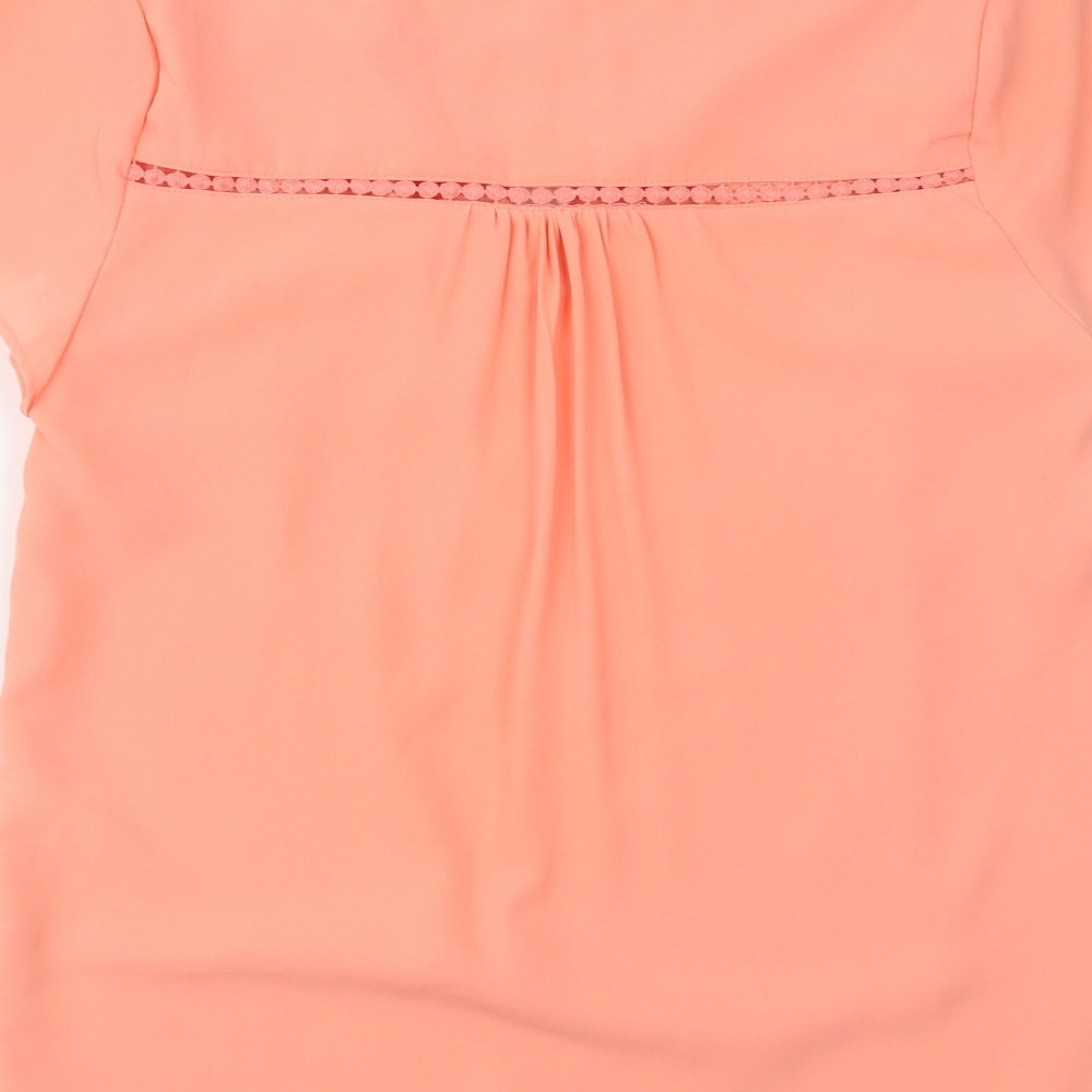 Womens UK Size S Rant & Rave Orange Basic Blouse