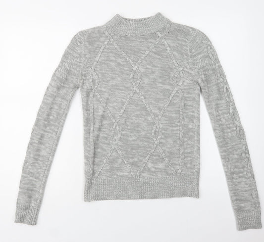 Womens UK Size XS Matalan Grey Pullover Jumper