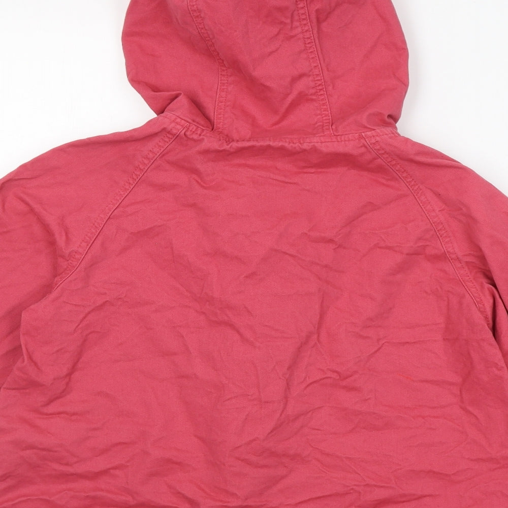 Brand and care label for Henry Holland women’s red jacket, size UK 8, zip