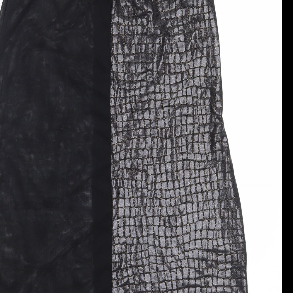 Womens UK Size S Preworn Black Camisole Blouse